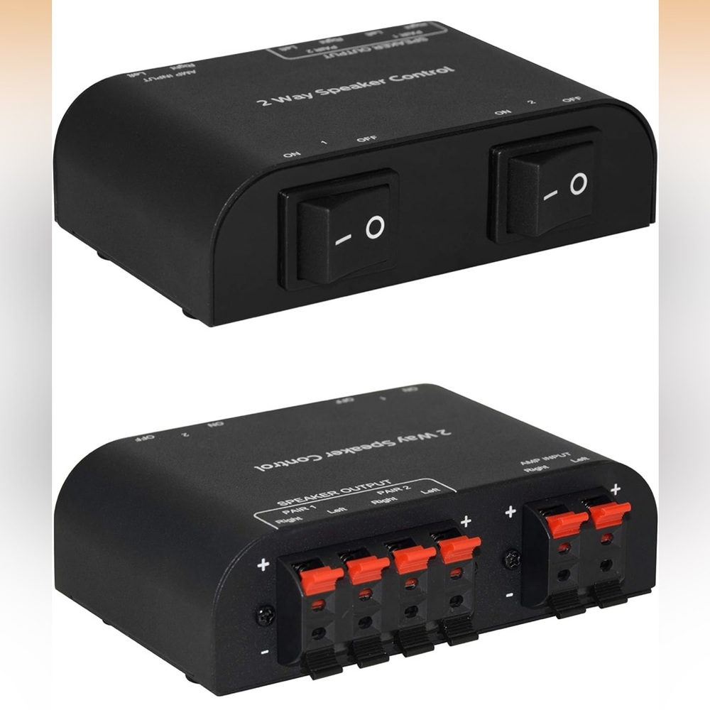 2-Way to 4-way Speaker Control Switch
